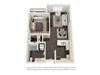 One Bedroom "D" Layout